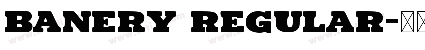 Banery Regular字体转换